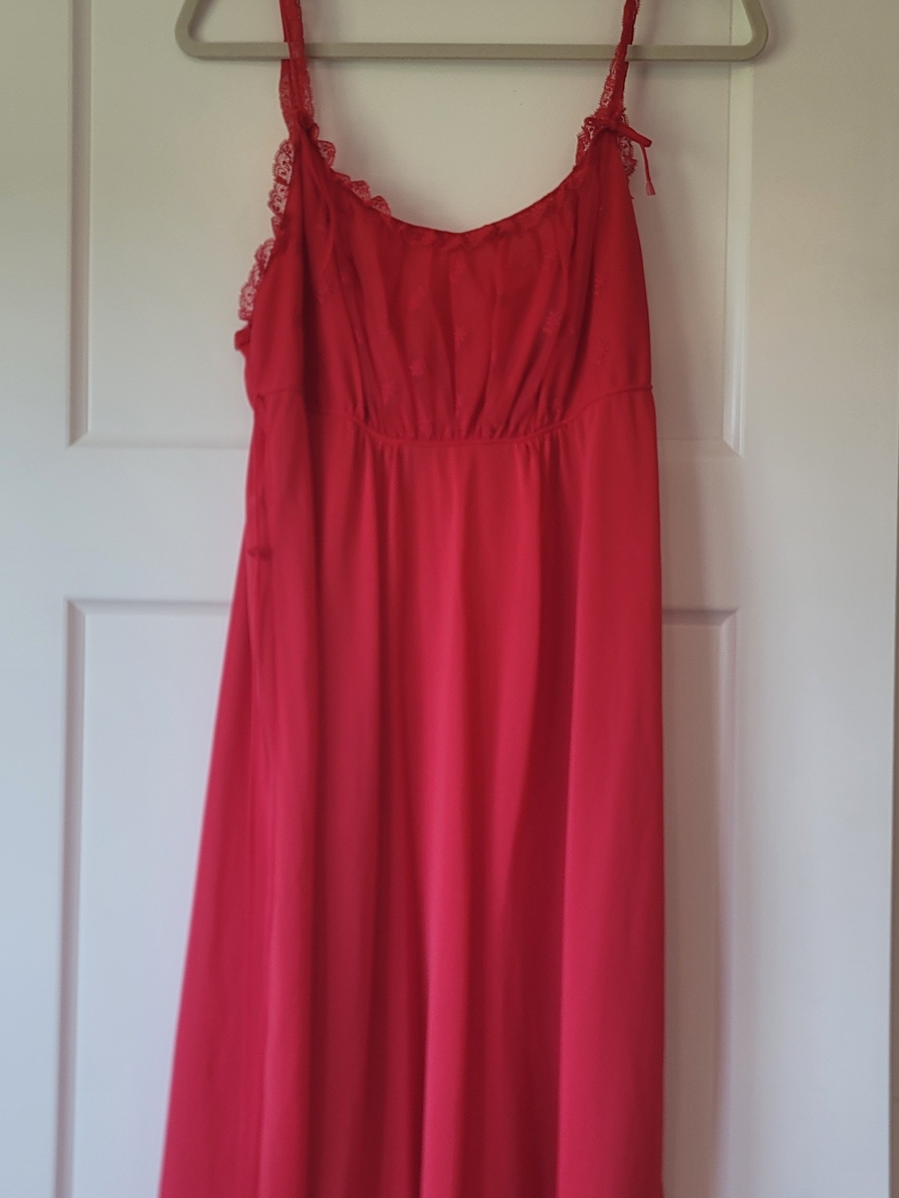 Artemis Design Co. Red Lace-Trim Nightgown
